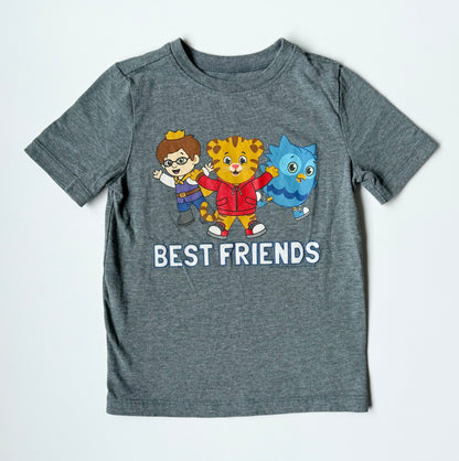 Old Navy x Daniel Tiger Grey “Best Friends” T-Shirt (4T)