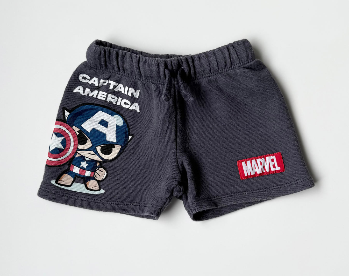 Zara x Marvel Grey Captain America Sweat Shorts (2-3 Years)