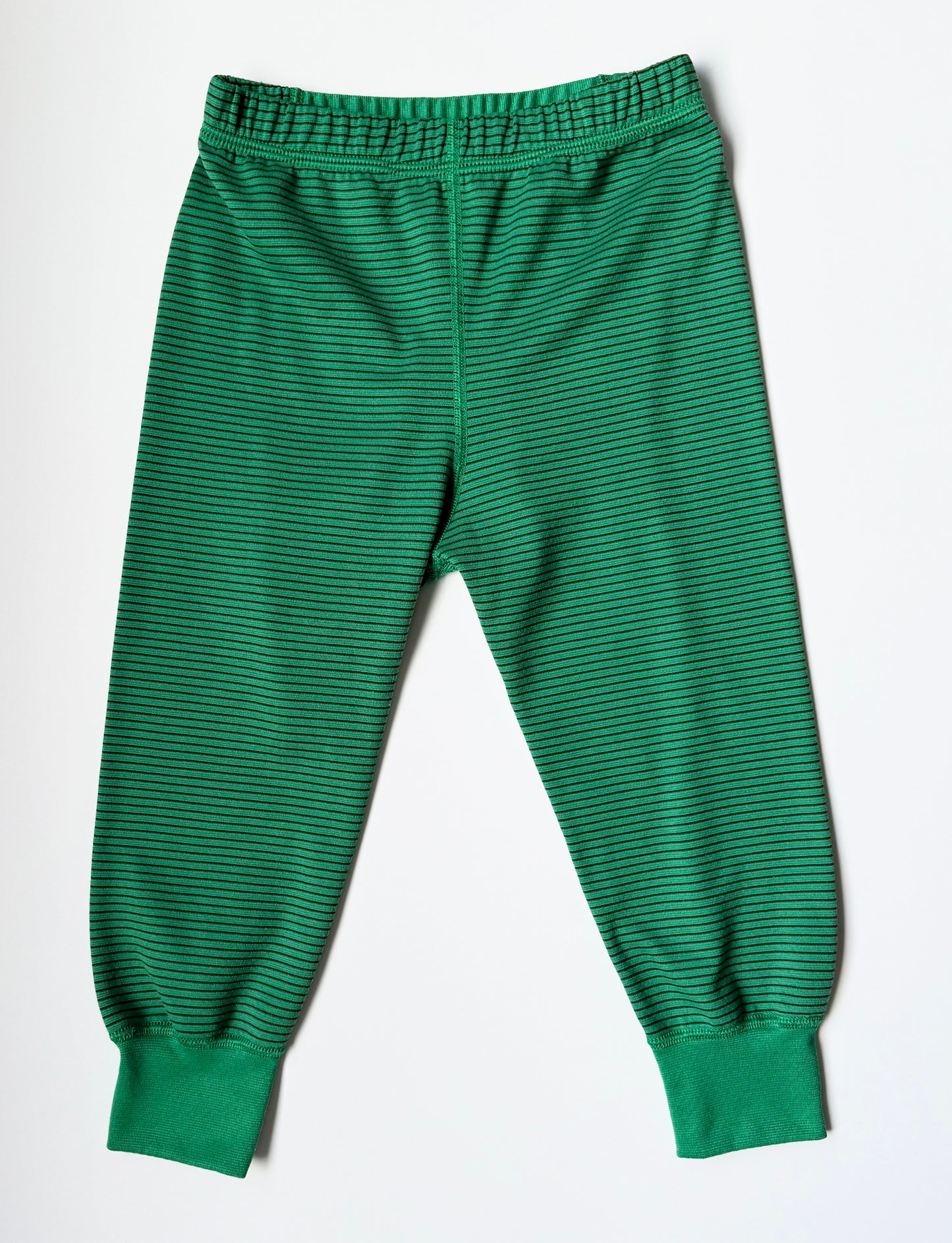 Patagonia Capilene Midweight Green & Brown Striped Long Sleeve Bodysuit & Pants Base Layer Set (2T)