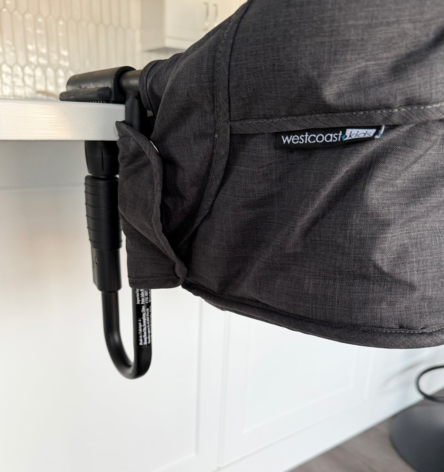 Guzzie + Guss Perch Chair (Black Frame) in Raven & Accessories