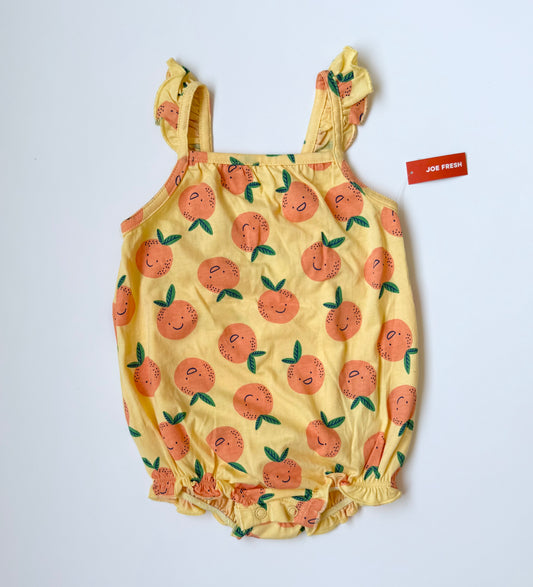 Joe Fresh Yellow & Oranges Summer Romper - New (6-12 Months)