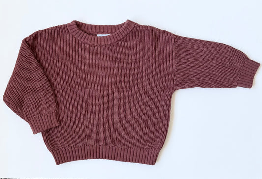 Kindly Brown Red Knit Sweater (2T)