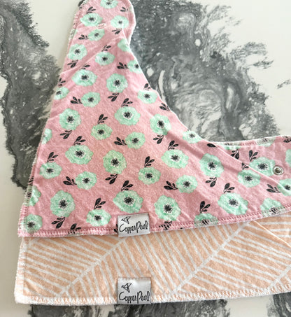 Copper Pearl Baby Bandana Drool Bibs