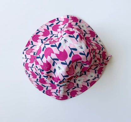 Jan & Jul Pink Tulip Sun Hat (5 Years-12 Years)