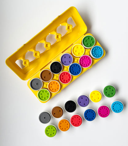 Matching Egg Color & Shape Sorter Set