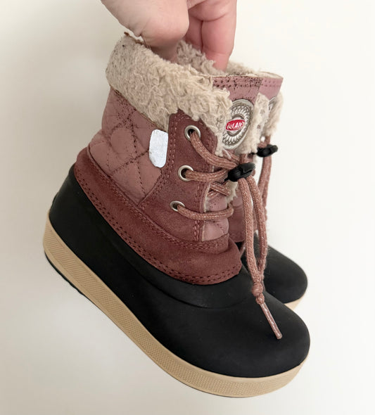 Olang Ape Rosa Nero Quilted Winter Boots (8/9)