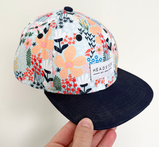 Headster Blue Floral SnapBack Hat (52CM)