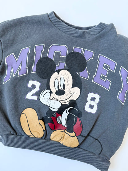 H&M x Disney Dark Grey Mickey 28 Sweater (4-6 Months)