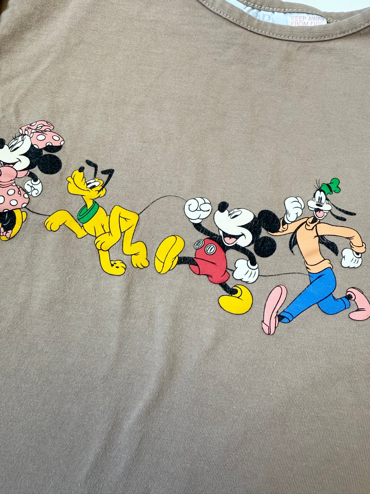 Zara Disney Light Brown Characters Long Sleeve (2-3 Years)