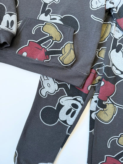Disney Junior Mickey Dark Grey Mickey AOP Hoodie & Pants Set (3T)
