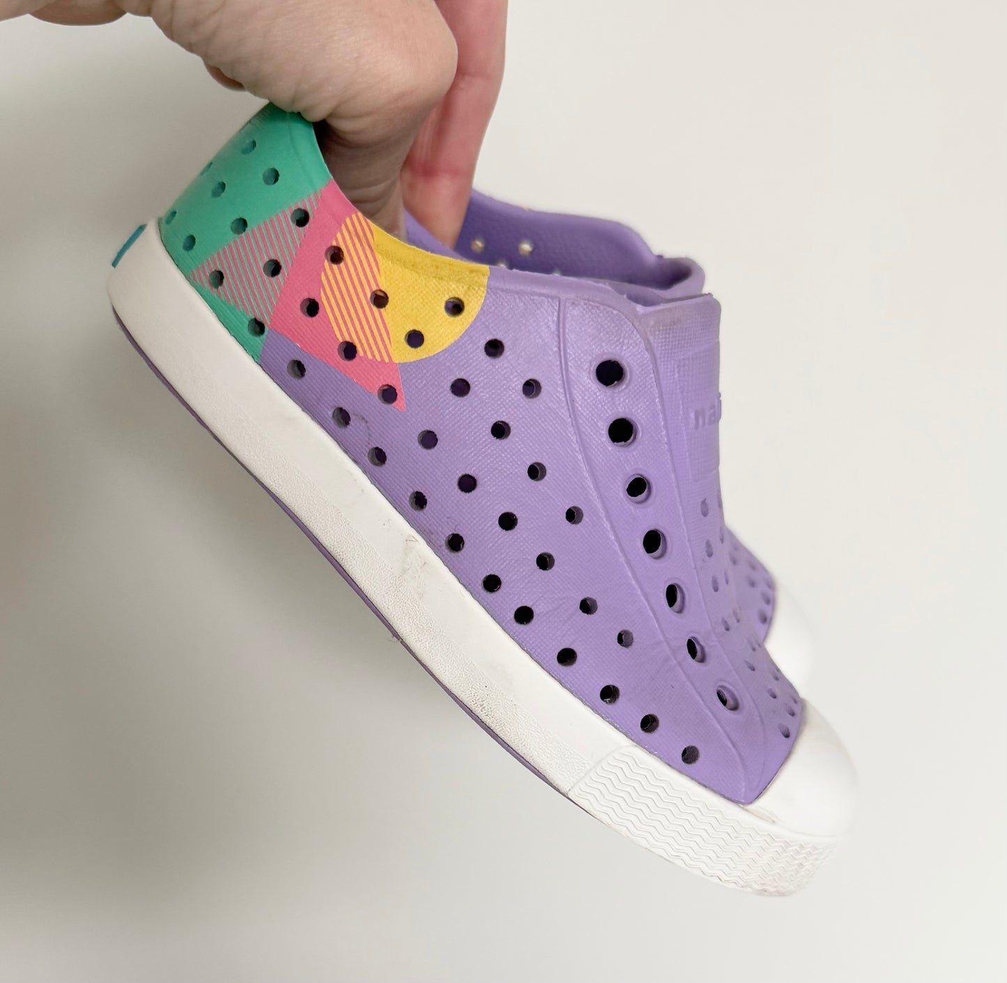 Native Purple & Colored Heel Jefferson Slip Ons (10)
