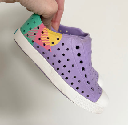 Native Purple & Colored Heel Jefferson Slip Ons (10)