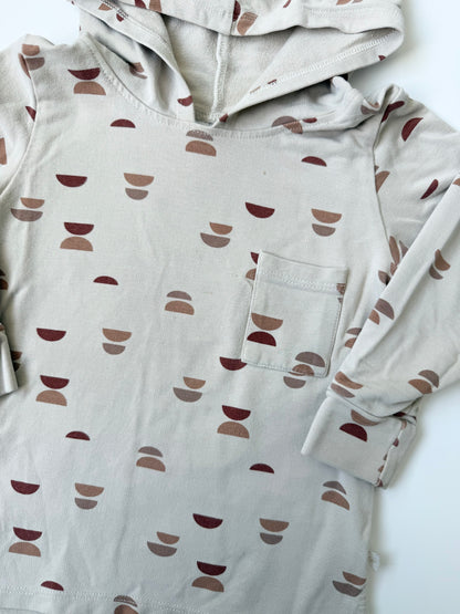 Jax & Lennon Tan Crescent Moons Hoodie (18-24 Months)