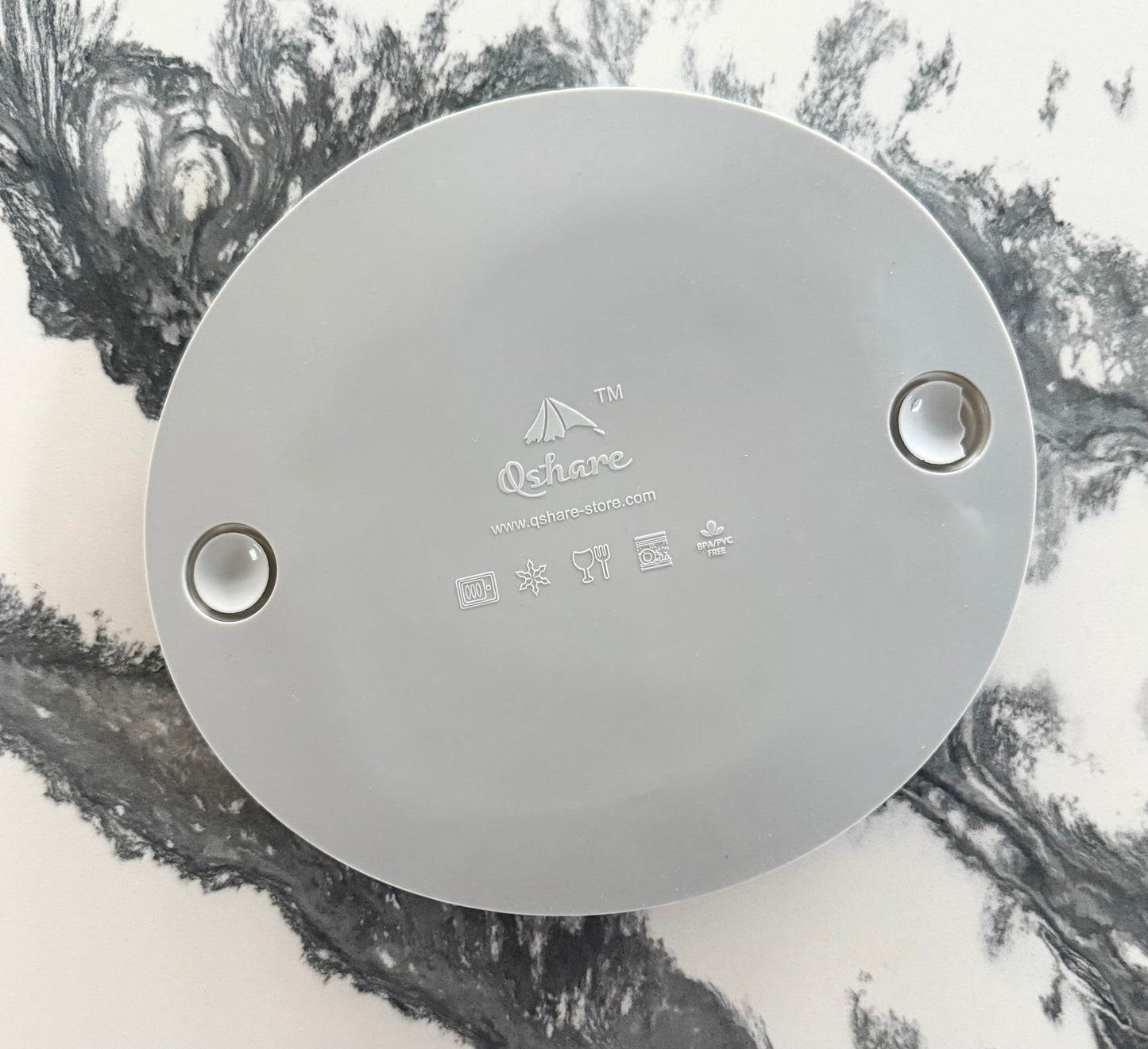 Oshare Grey Pig Suction Plate