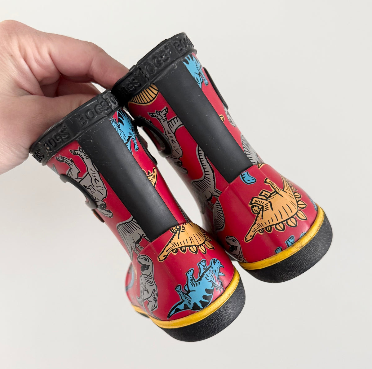 Bogs Red Dinosaurs Rubber Boots (6)