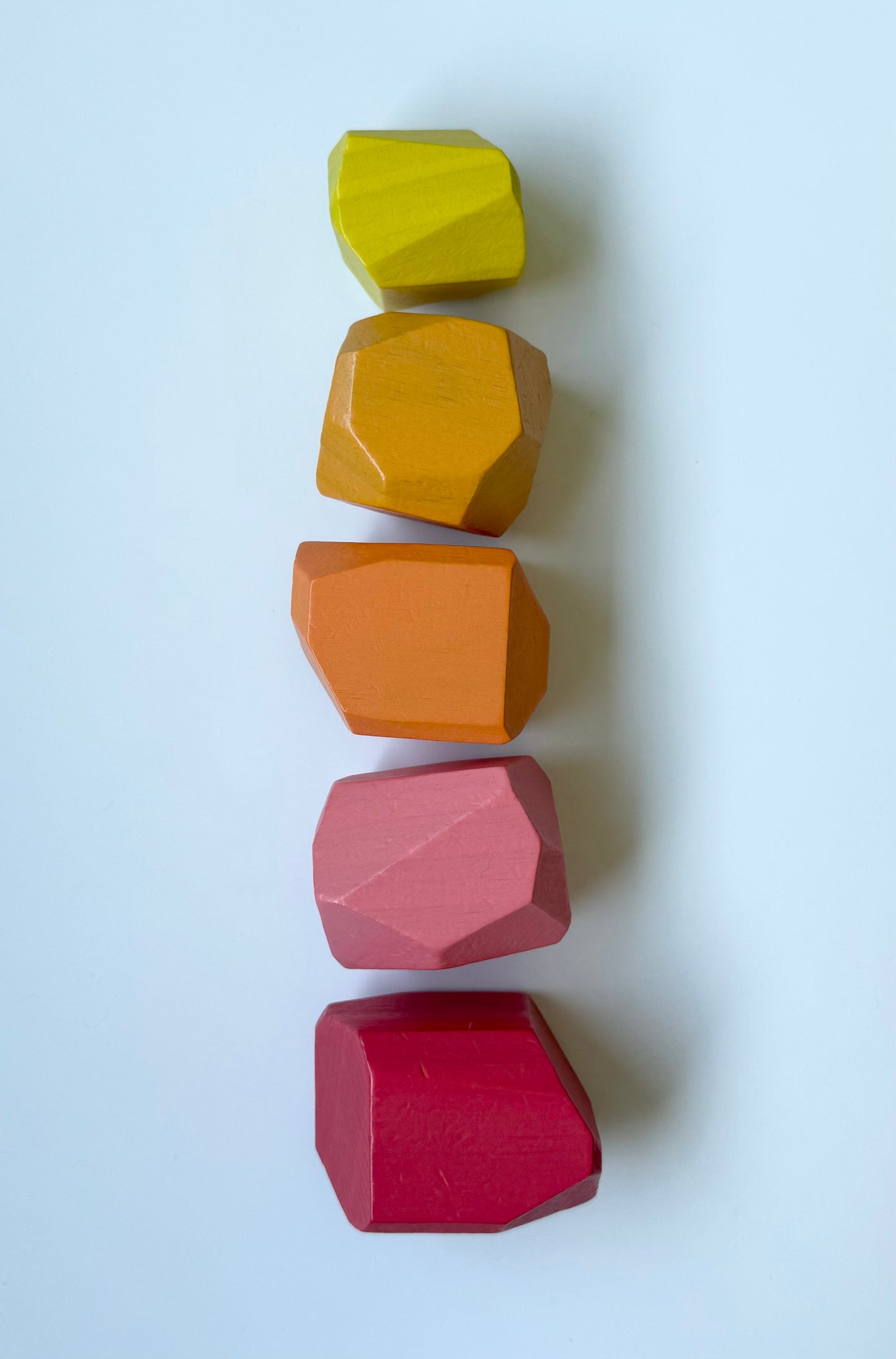 Lovevery Solid Wood Stacking Boulders