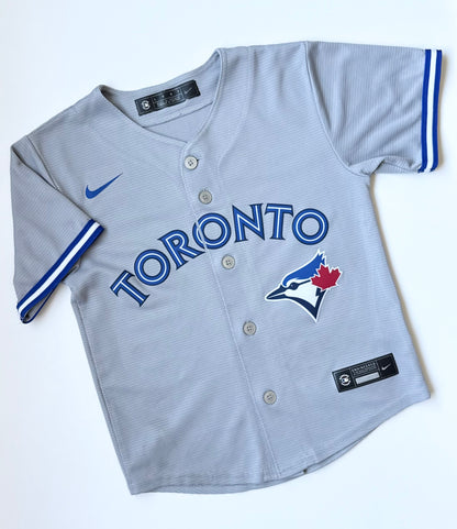 Toronto Blue Jays Grey Short Sleeve Baseball Jersey (7 Years)
