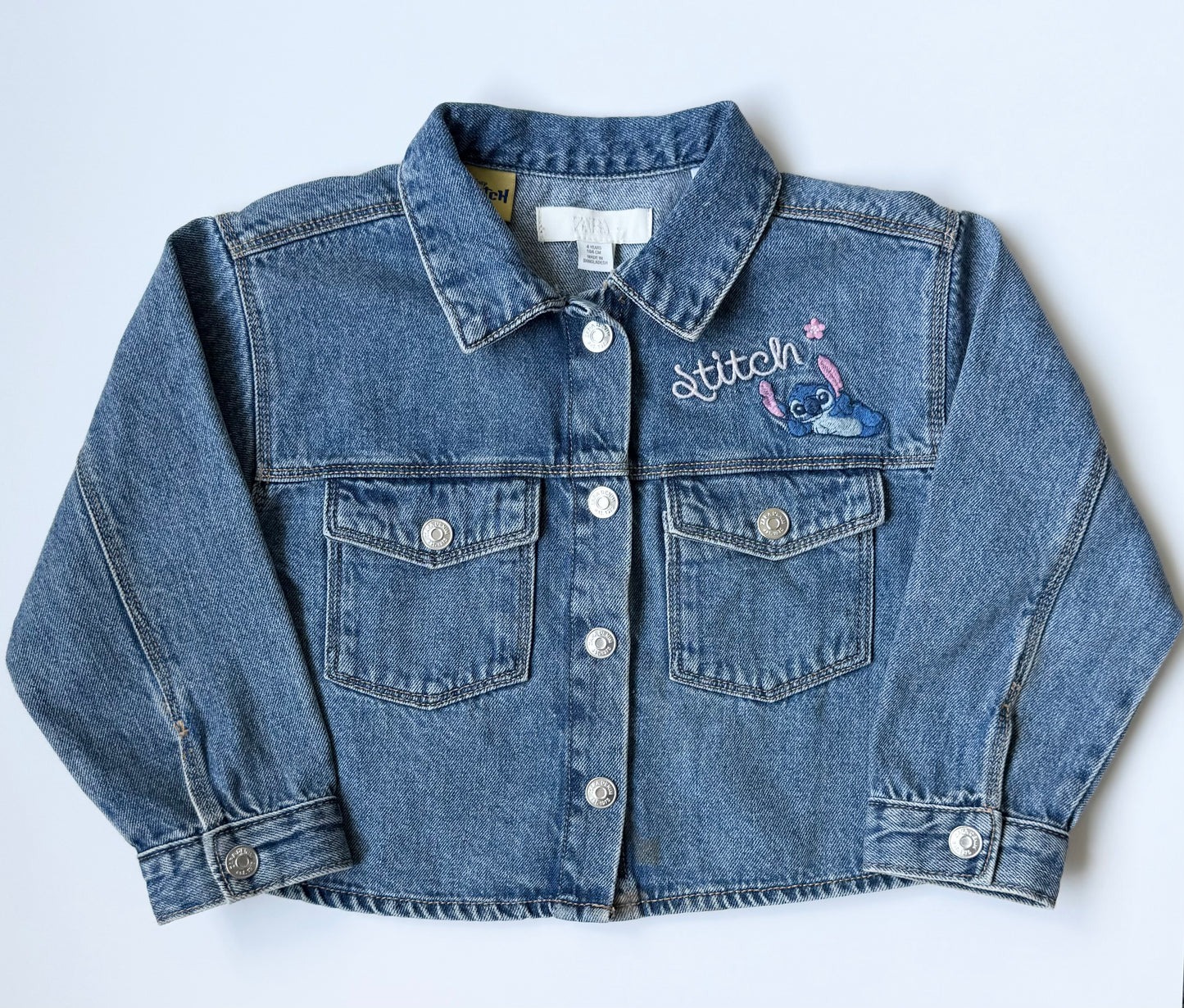Zara x Disney Stitch Jean Jacket (4 Years)