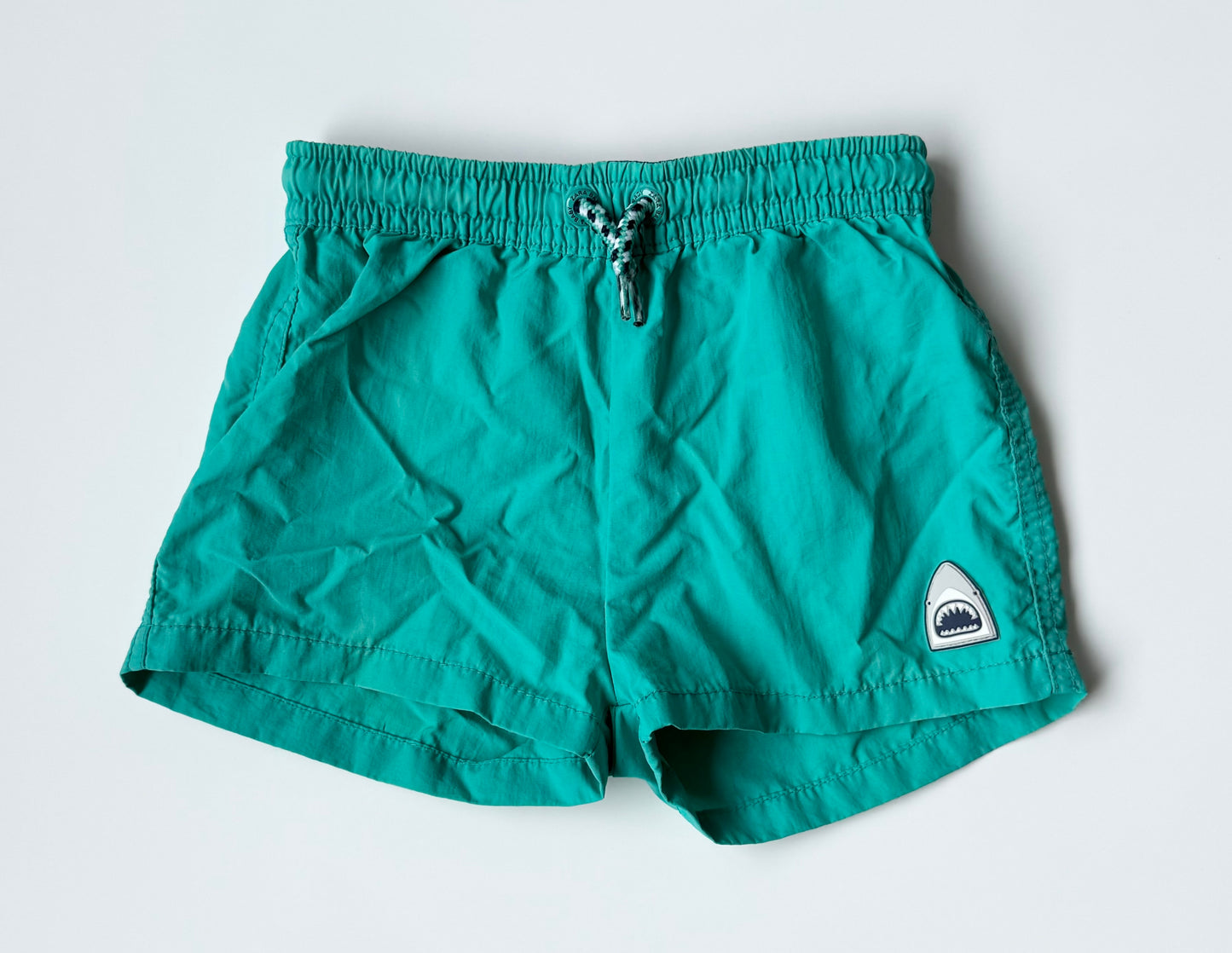 Zara Turquoise Shark Swim Trunks (3/4 Years)