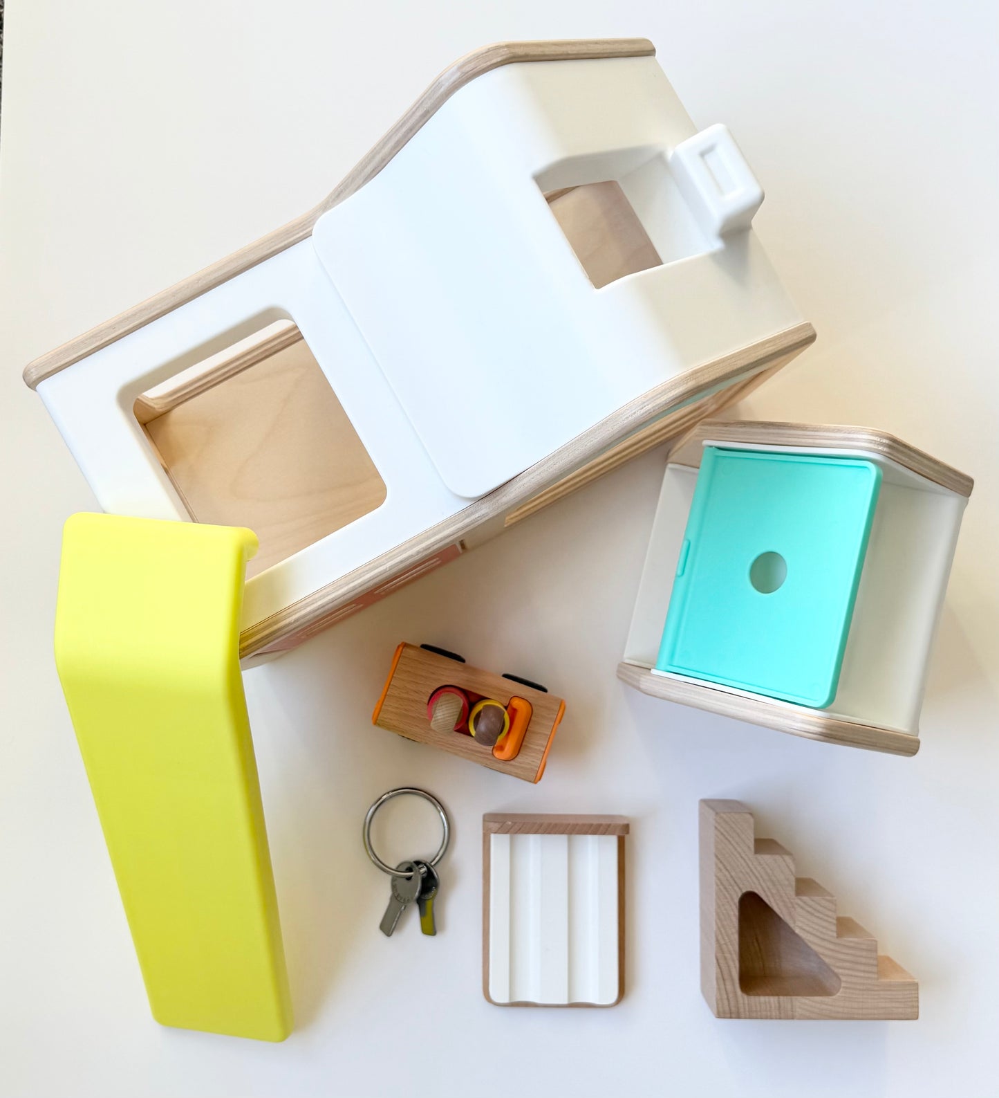 Lovevery Modular Playhouse, Wood Accessories & Two Seater Speedster