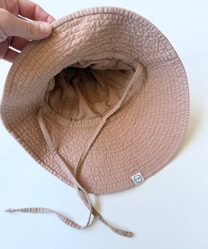 Fini the Label Dusty Rose Floppy Sun Hat (3-6 Years)