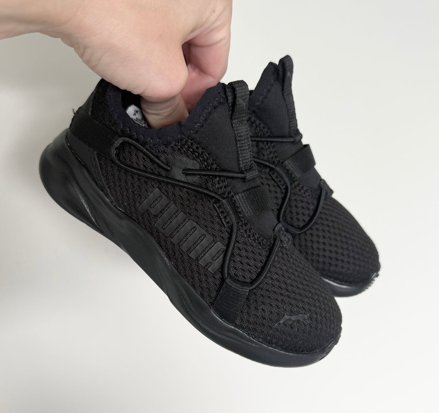 Puma Softride Rift Black Stretch Lace Sneakers (9)