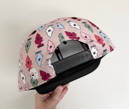 Headster Beige & Colorful Air Freshener Trees SnapBack Hat (52CM)