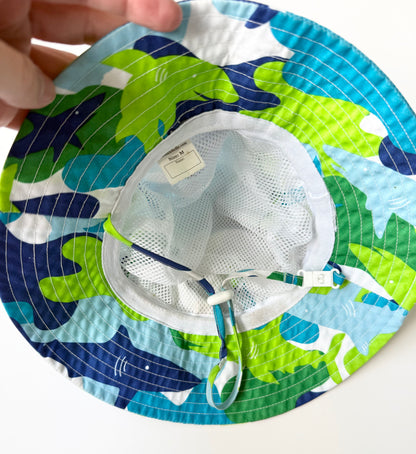 Jan & Jul Blue & Green Camo Sun Hat (6-24 Months)