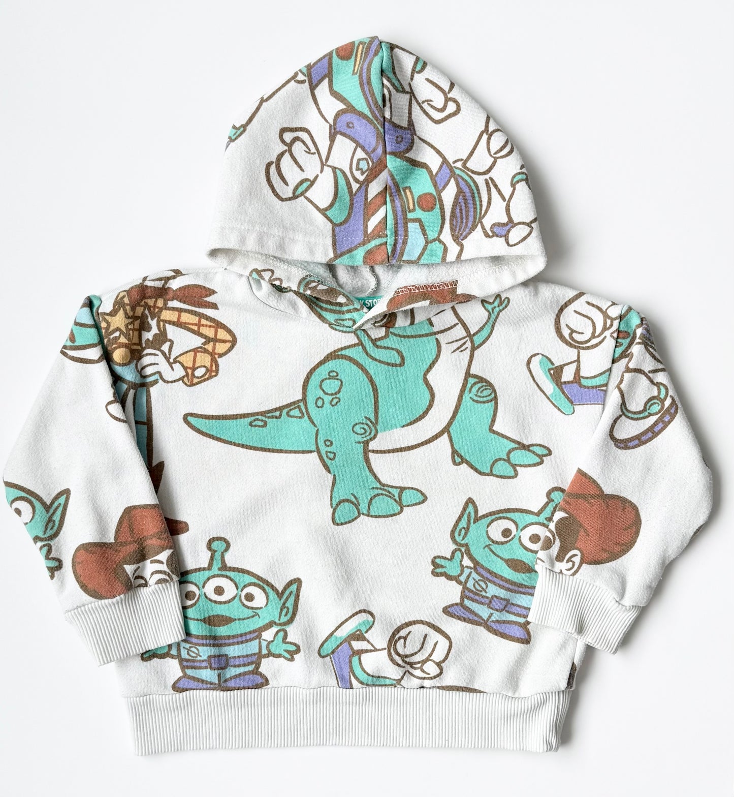Disney Pixar x Toy Story White AOP Characters Hoodie & Pants Set (3T)