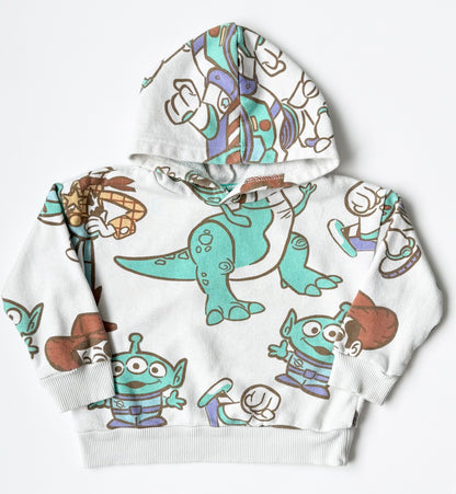 Disney Pixar x Toy Story White AOP Characters Hoodie & Pants Set (3T)