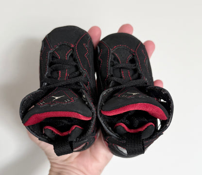 Jordan True Flight Black & Red High Top Lace Up Sneakers (3)