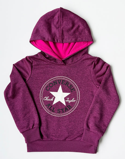 Converse Pink & Purple Heathered Hoodie (3-4 Years)