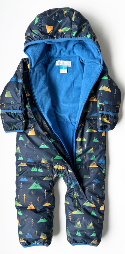 Columbia Navy & Green Trees Snuggly Bunny Snowsuit (18-24 Months)