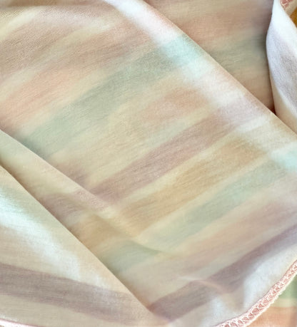 Copper Pearl Multicolor Pastel Striped Car Seat/Nursing Cover