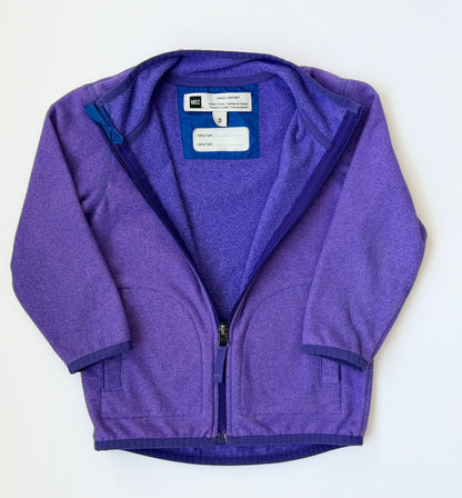 MEC Purple Zip Up Fleece Sweater (3T)