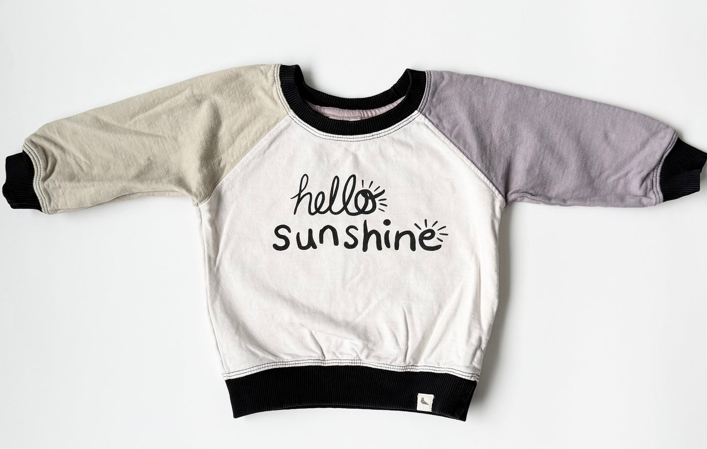 Turtledove London Color Block “Hello Sunshine” Sweater (1/2 Years)