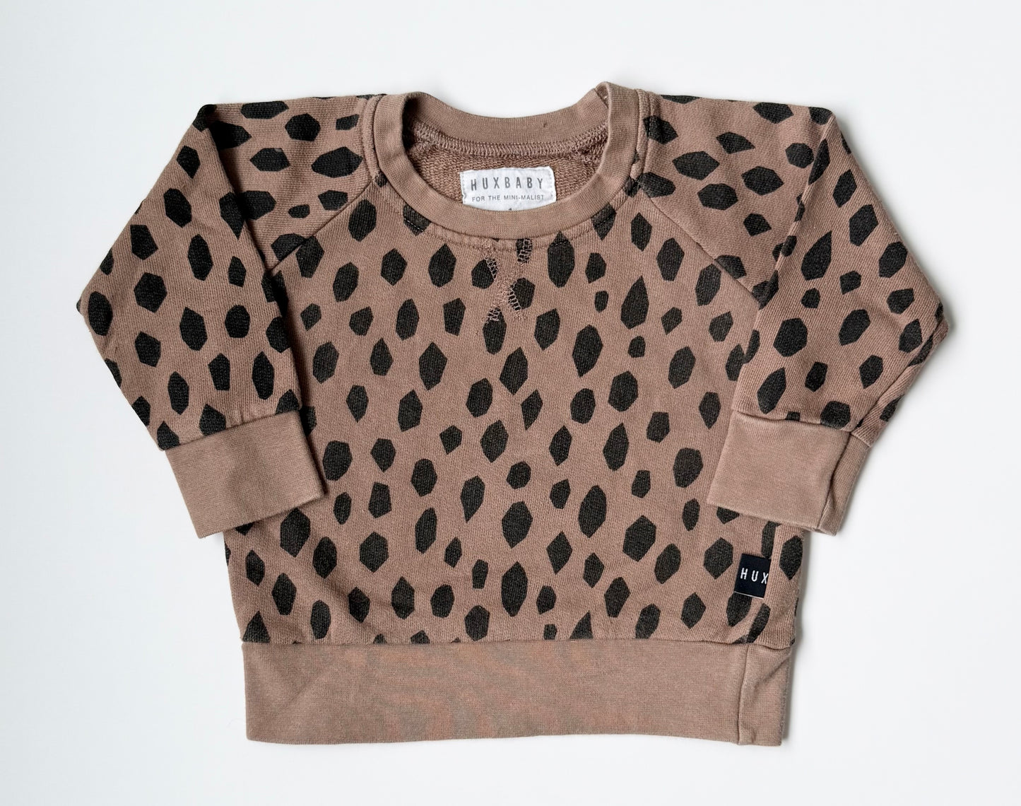 Huxbaby Brown & Black Speckled Sweater (1T)