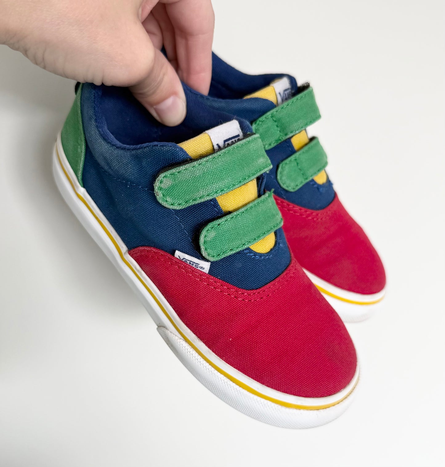 Vans Doheny Old Skool V Primary Colorblock Velcro Sneakers (10)