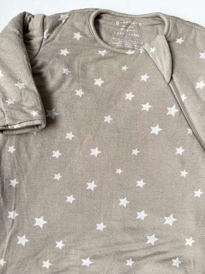 Gunamuna Beige & White Stars Long Sleeve Sleep Sack (3-9 Months)