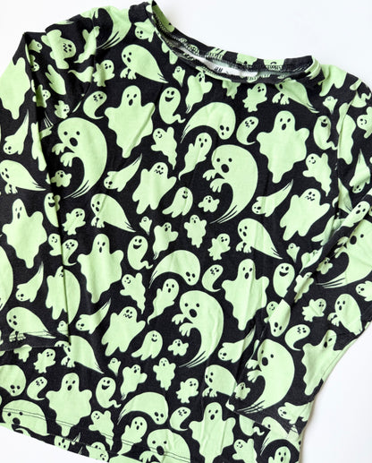 H&M Black & Neon Ghosts Long Sleeve (4-6 Years)