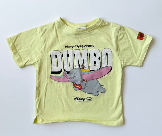 Zara x Disney Neon Yellow Dumbo T-Shirt (18-24 Months)