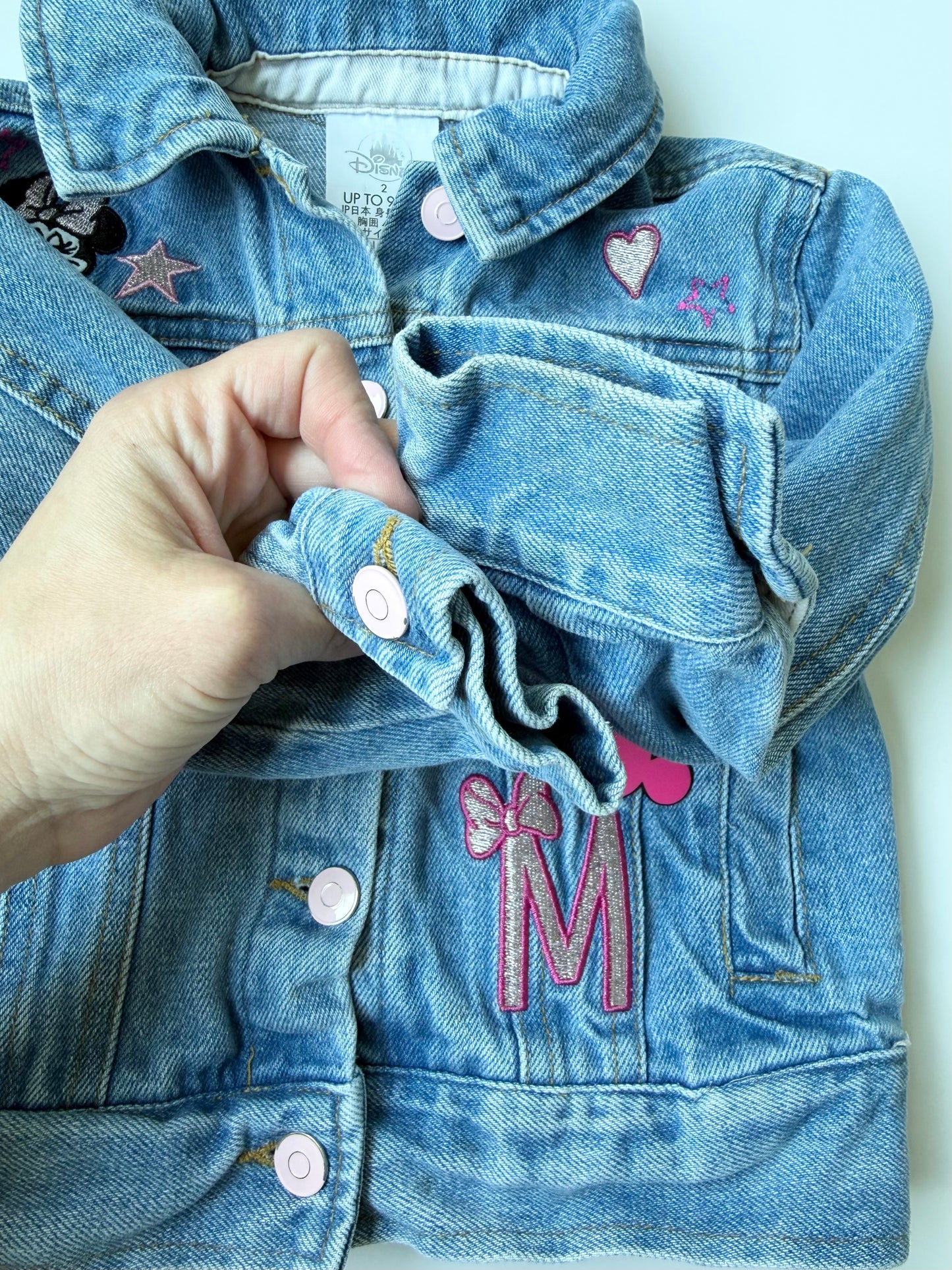 The Disney Store Minnie Mouse Pink Details Jean Jacket (2T)