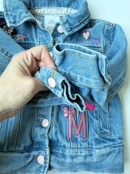 The Disney Store Minnie Mouse Pink Details Jean Jacket (2T)