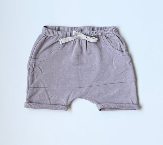 Posh & Cozy Lavender Jogger Shorts (2T)