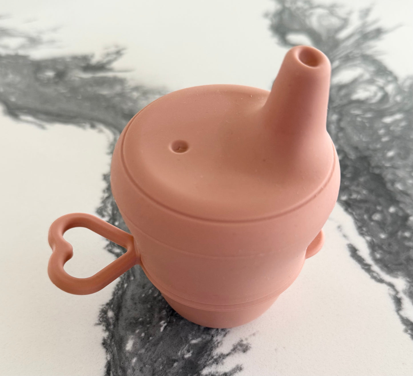 Dusty Rose Silicon Cup & Stretchy Lid