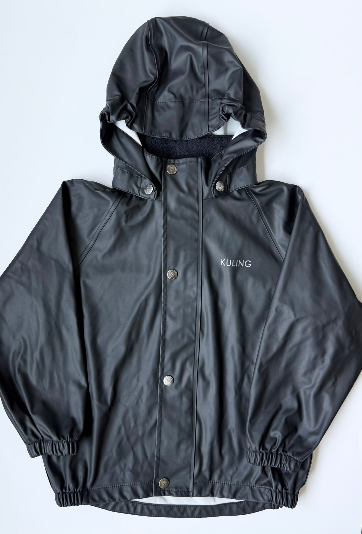 Kuling Black Rain Coat & Pants Matching Two Peice Set (4-5 Years)