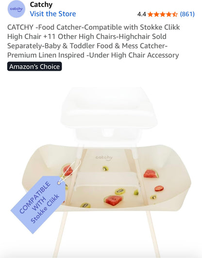 Catchy Stokke Clikk - Food & Mess Catcher - White - New