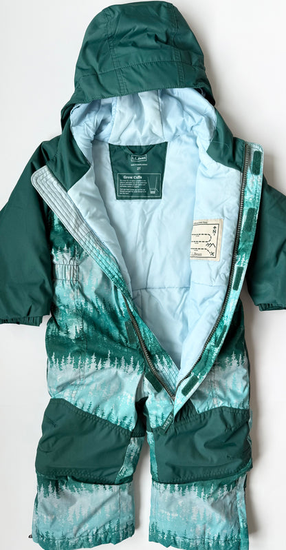 L.L.Bean Green Forest Cold Buster Snowsuit (2T)