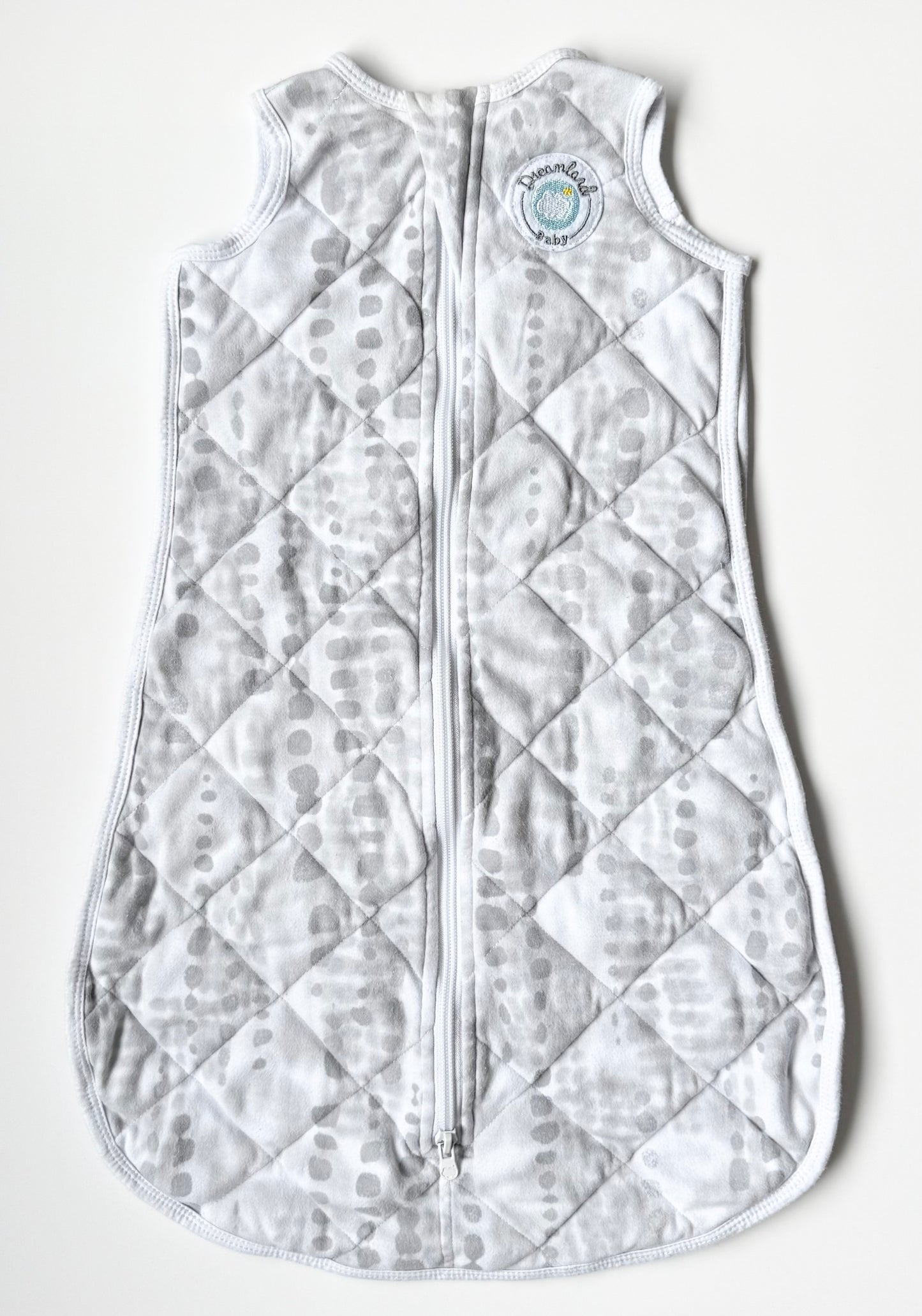 Dreamland Baby White & Grey Speckled Weighted Sleep Sack (0-6 Months)