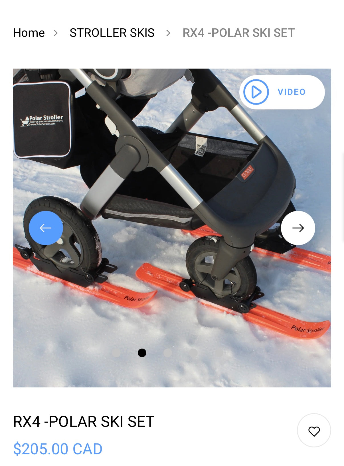 Polar Stroller - Polar Ski Set - RX4